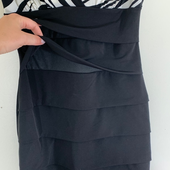 Sweet Storm Zebra Body-Con Dress; S - Picture 4 of 5